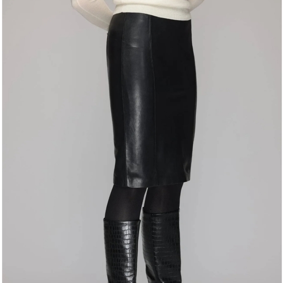 BNWOT Jim & MaryLou Leather Pencil skirt - Picture 2 of 9
